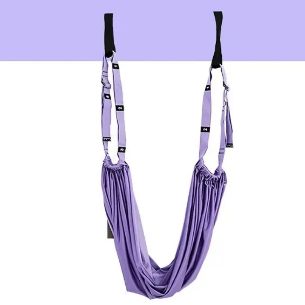 Aerial Yoga Belt Leg Stretching Inversion Pilates NIP Purple